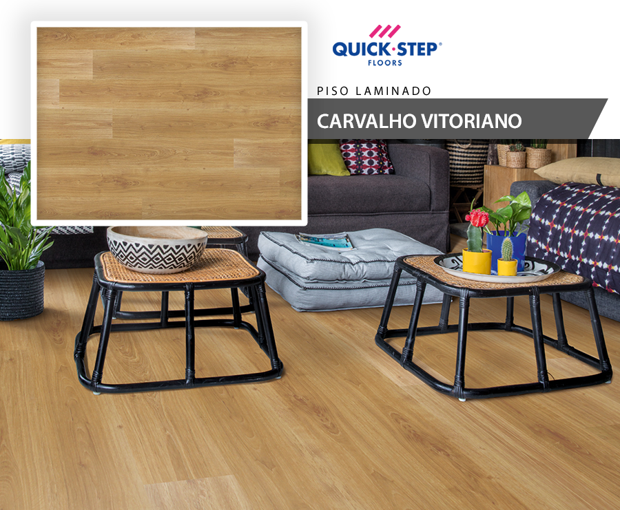 Piso Laminado - Quick Step Vision - Carvalho Vitoriano